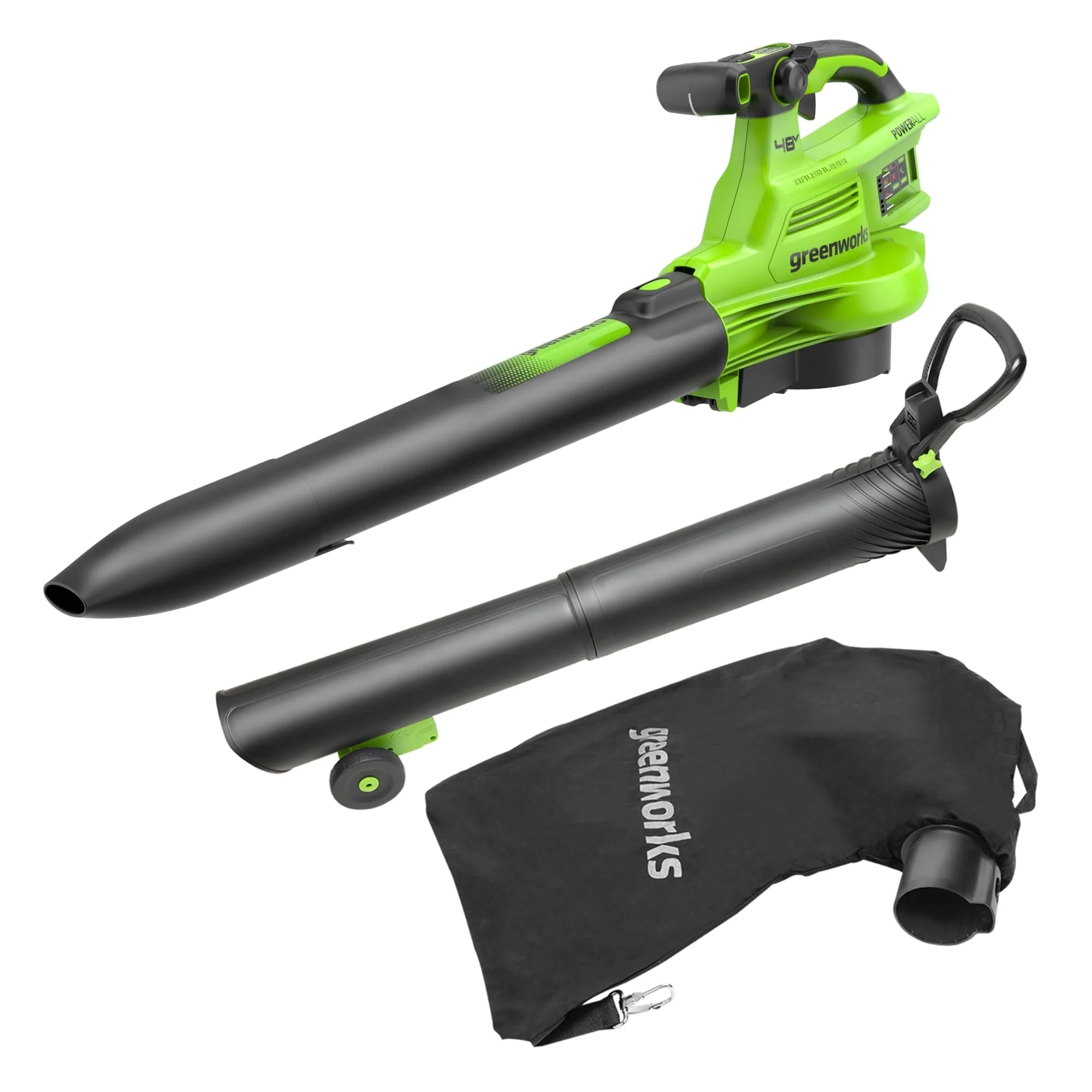 POWERALL 48V (24V x 2) Leaf Blower / Vacuum 386 km/h Gen. II - tool only - Image 2