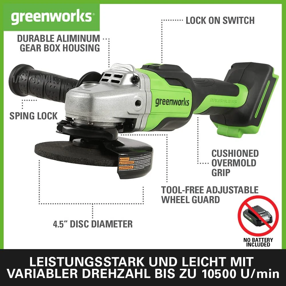 POWERALL 24V Angle Grinder - tool only - Image 3