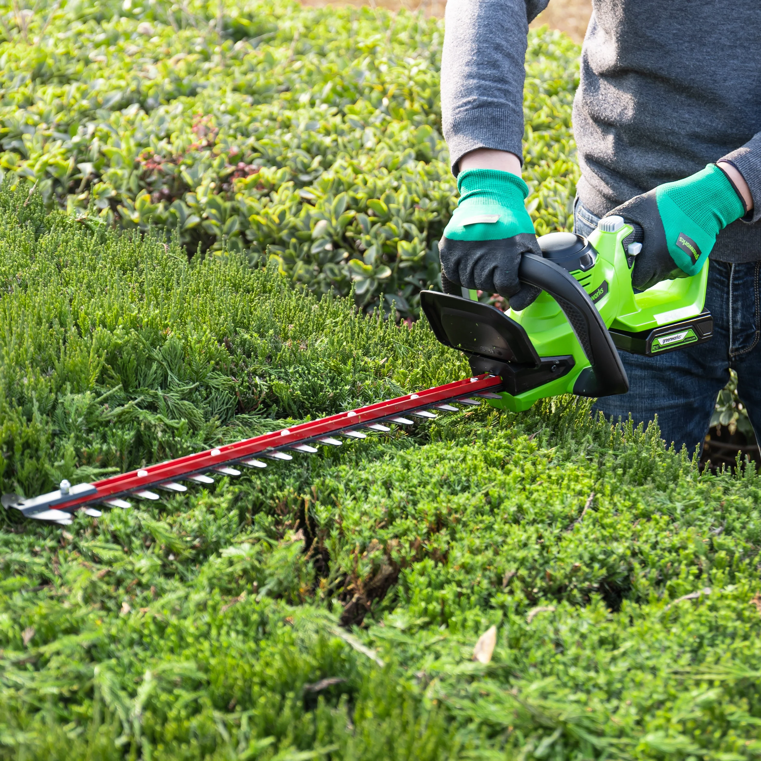 POWERALL 24V Hedge Trimmer 61cm - 2Ah Battery - Image 5