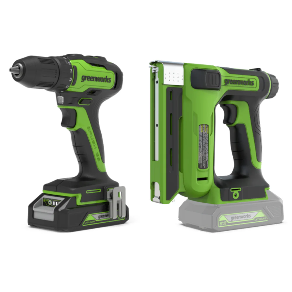POWERALL 24V Drill + Stapler Set