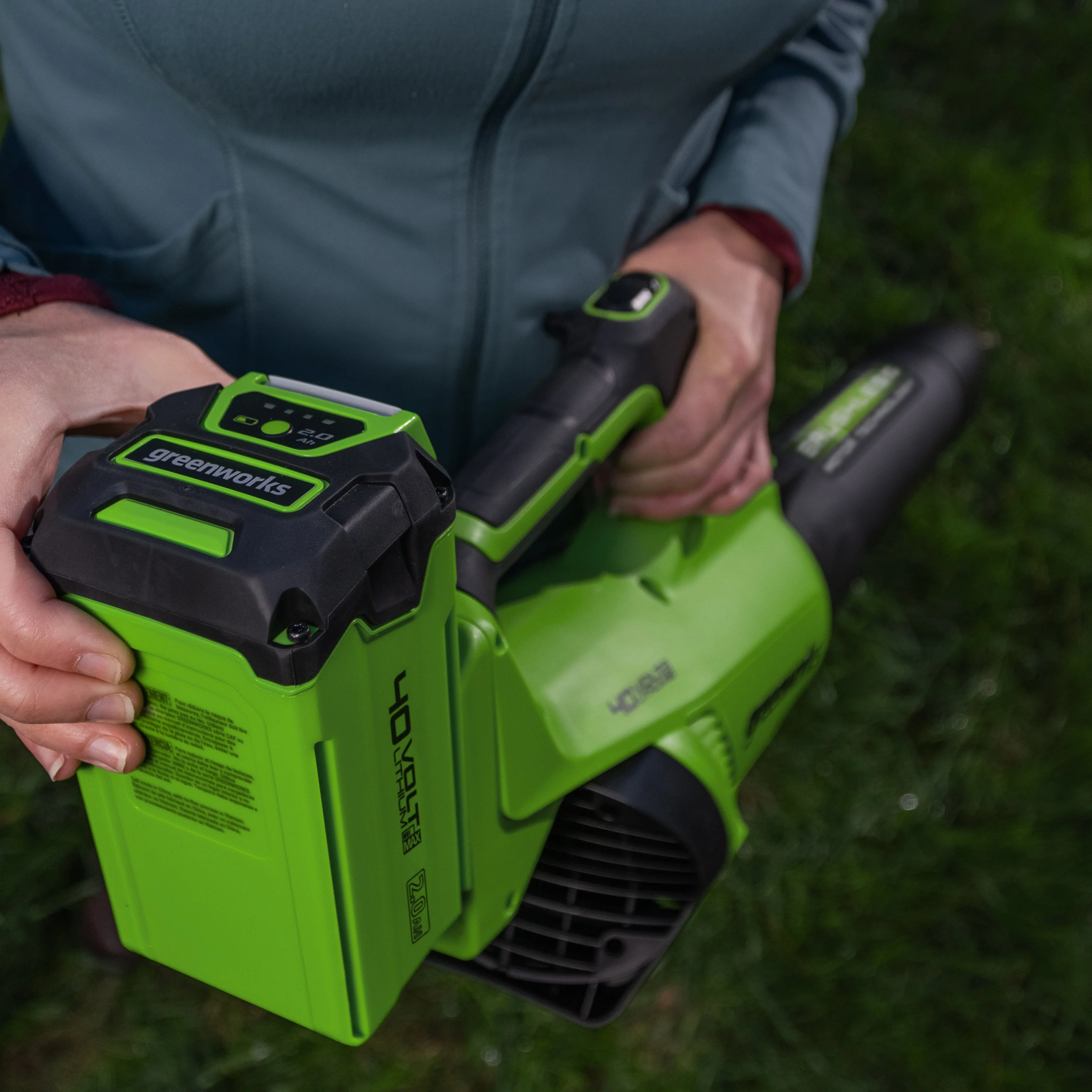 40V Leaf Blower Gen. II 210 km/h - 2x 2Ah Battery - Image 3