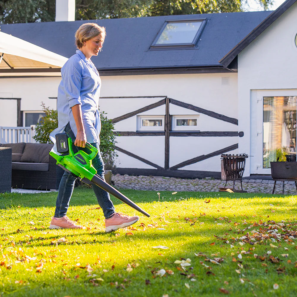 40V Leaf Blower / Vacuum 280 km/h - 2x 2Ah Battery - Image 7