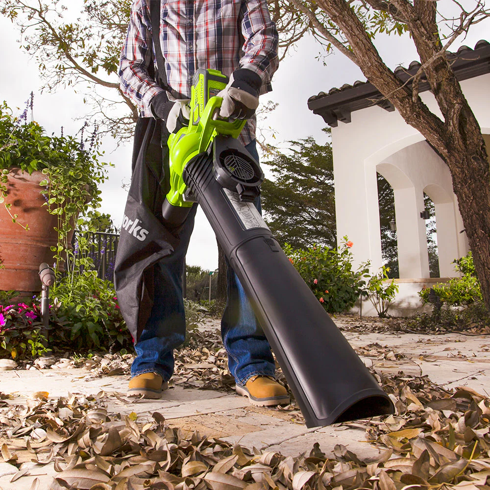40V Leaf Blower / Vacuum 280 km/h - 2x 2Ah Battery - Image 6