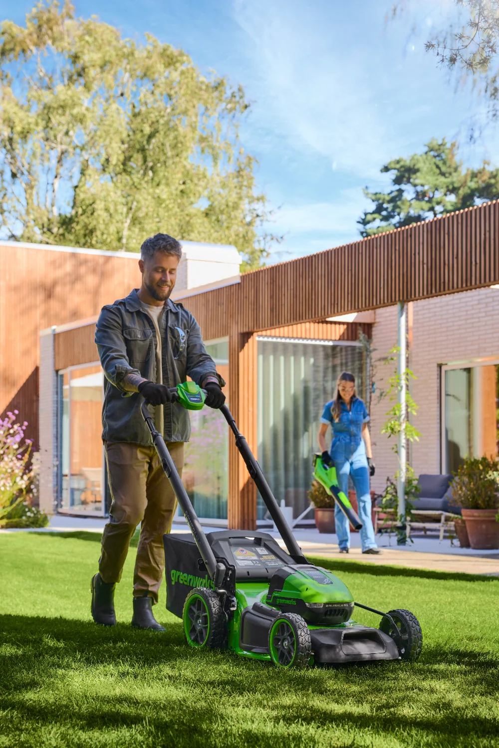 POWERALL 48V (24V x 2) Lawn Mower 46cm Self-Propelled Gen. II - 2x 4Ah Battery - Image 5