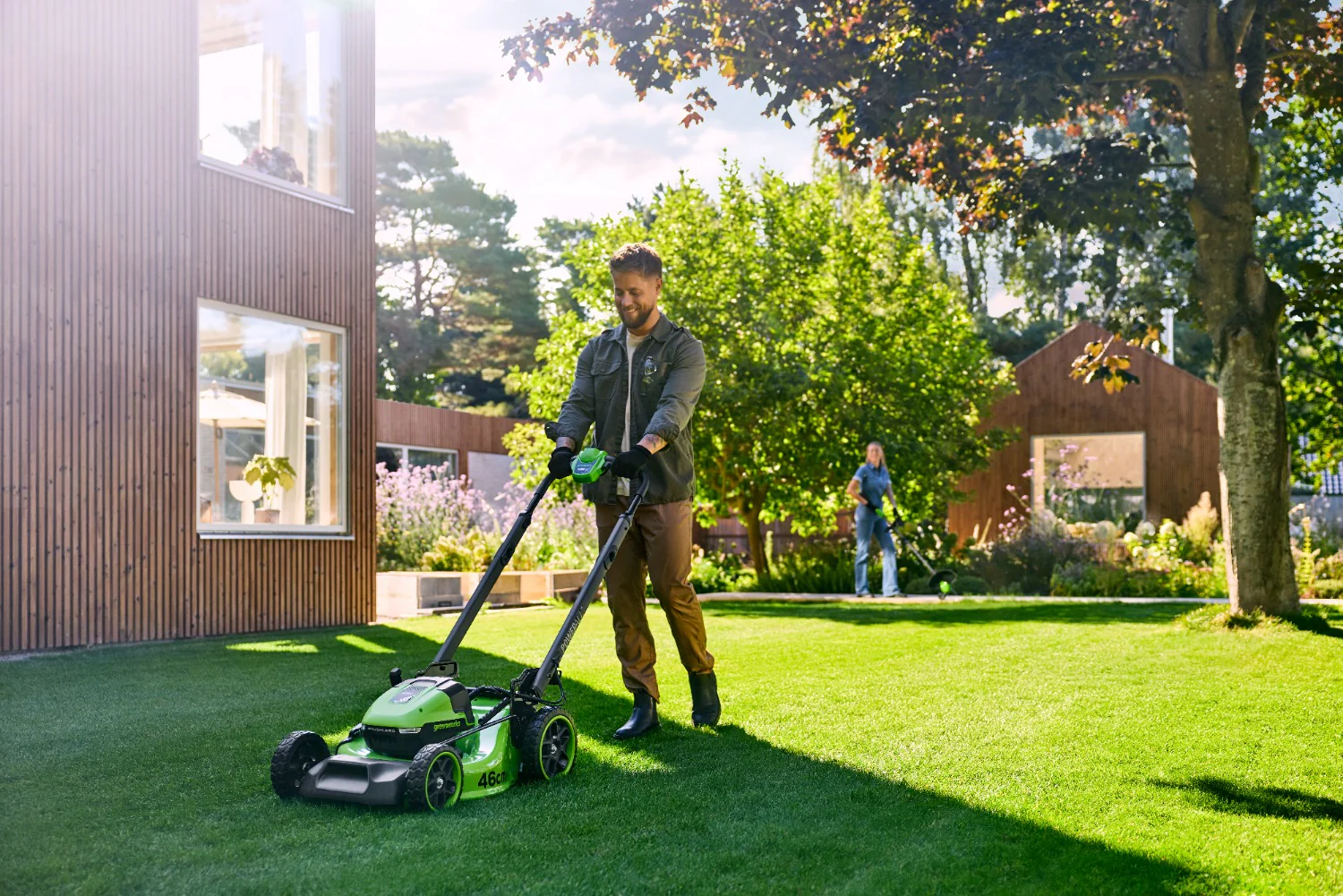 POWERALL 48V (24V x 2) Lawn Mower 46cm Self-Propelled Gen. II - 2x 4Ah Battery - Image 6