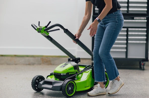 POWERALL 48V (24V x 2) Lawn Mower 46cm Self-Propelled Gen. II - 2x 4Ah Battery - Image 9
