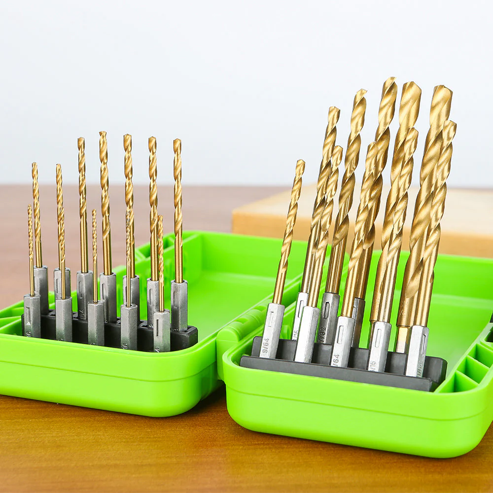 Drill Bit Set 22 pcs - Titanium coated - Image 2