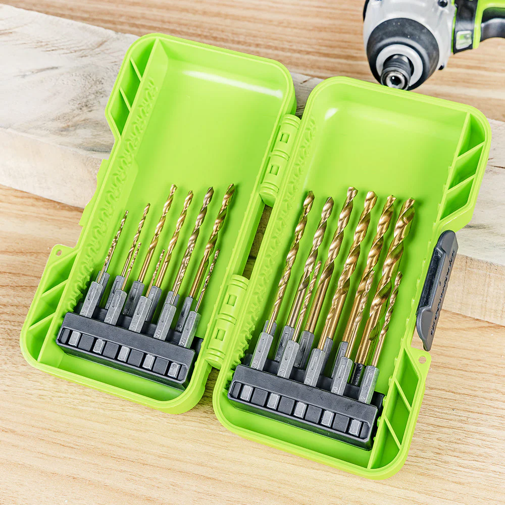 Drill Bit Set 22 pcs - Titanium coated - Image 3